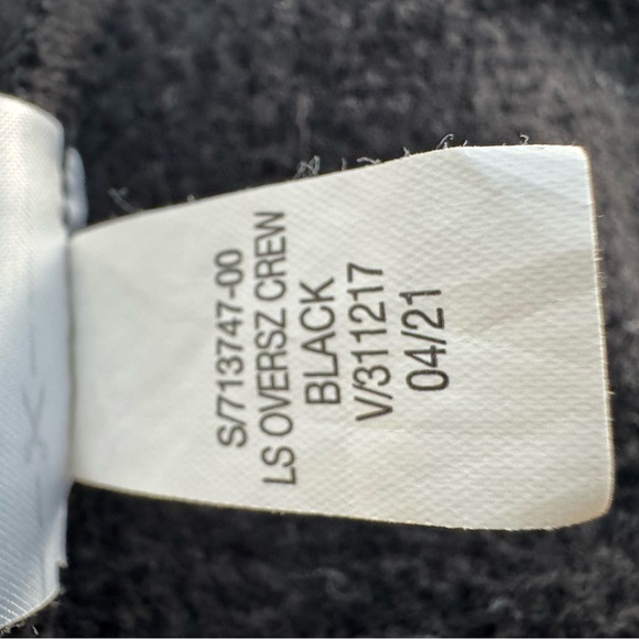 Banana Republic Black Fleece Crew Neck Sweatshirt Size Medium - Picture 5 of 5